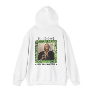 SuicideBoys Self Destruction Hoodie White or Cream