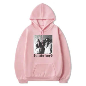 Suicideboys Graphic Hoodie Light Pink