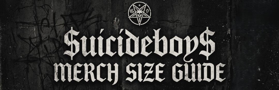 suicideboys merch size guide official G59 Records